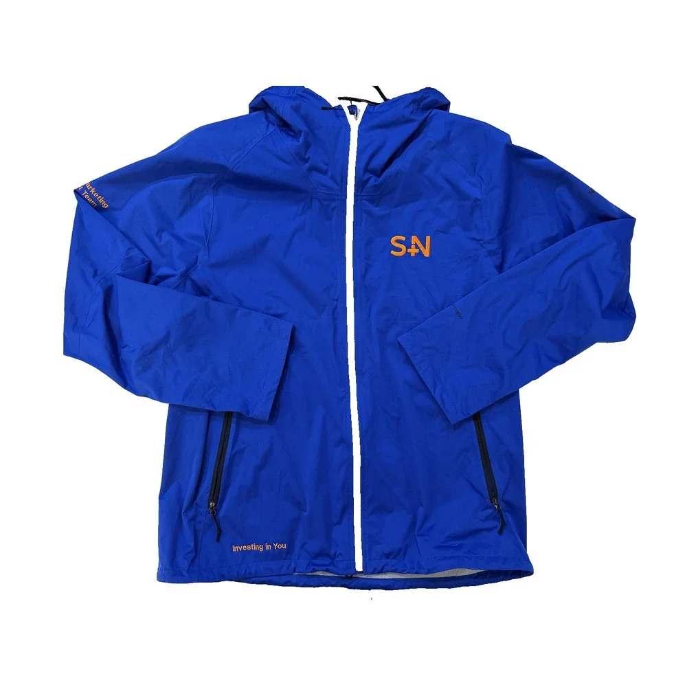 The North Face Jacket Mens XL Blue Hooded Windbreaker